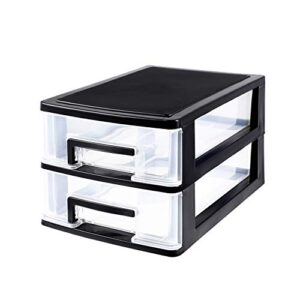 sewacc double layer storage cabinet plastic drawer type closet storage box portable multifunction storage rack organizer furniture