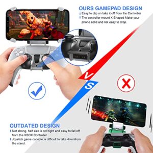 DOBE PS5 Controller Mobile Gaming Clip for Playstation 5 Dualsense Controller Remote Play Mobile Phone Holder Clamp Adjustable Phone Mount Clip