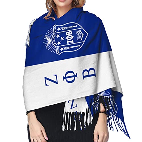 Ze-ta P-hi Be-ta Scarf Sorority Gifts Super Soft Long Large Warm With Tassel Spring Season Sorority Paraphernalia Gifts