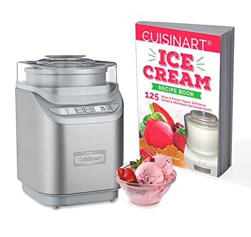 Cuisinart ICE-70P1 Electric Ice Cream Maker Bundle with Ice Cream Recipe Book