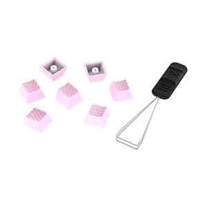 HyperX Rubber Keycaps – Gaming Accessory Kit, 19 Keys, English (US) Layout, Pink