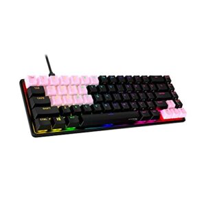 HyperX Rubber Keycaps – Gaming Accessory Kit, 19 Keys, English (US) Layout, Pink