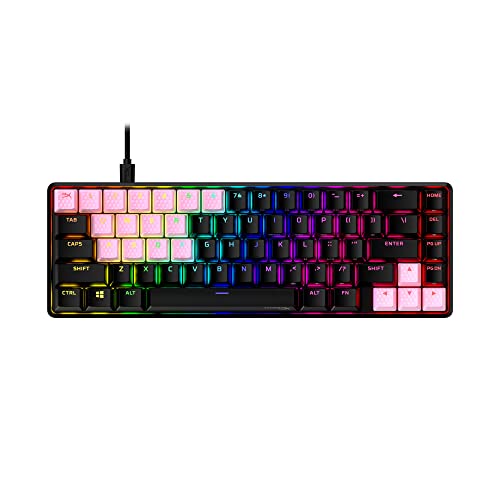 HyperX Rubber Keycaps – Gaming Accessory Kit, 19 Keys, English (US) Layout, Pink