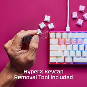 HyperX Rubber Keycaps – Gaming Accessory Kit, 19 Keys, English (US) Layout, Pink