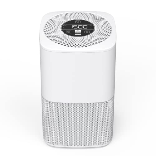 Cwxwei Air Purifiers for Bedroom Home,Max Up to 825 sq ft,True H13 HEPA Filter,For Pet Dander,Smoke,Odor,Dust,Allergens,Mold,Wildfire Particles.24dB Quiet Air Purifier,Desktop Air Cleaners,SY910