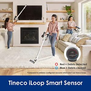 Tineco Pure ONE S15 Essentials Smart Cordless Vacuum Cleaner, Stick Vacuum with ZeroTangle Brush & Fade-Free Suction, Deep Clean for Hard Floor & Carpets, Pet Hair Cleaning with Led Headlights