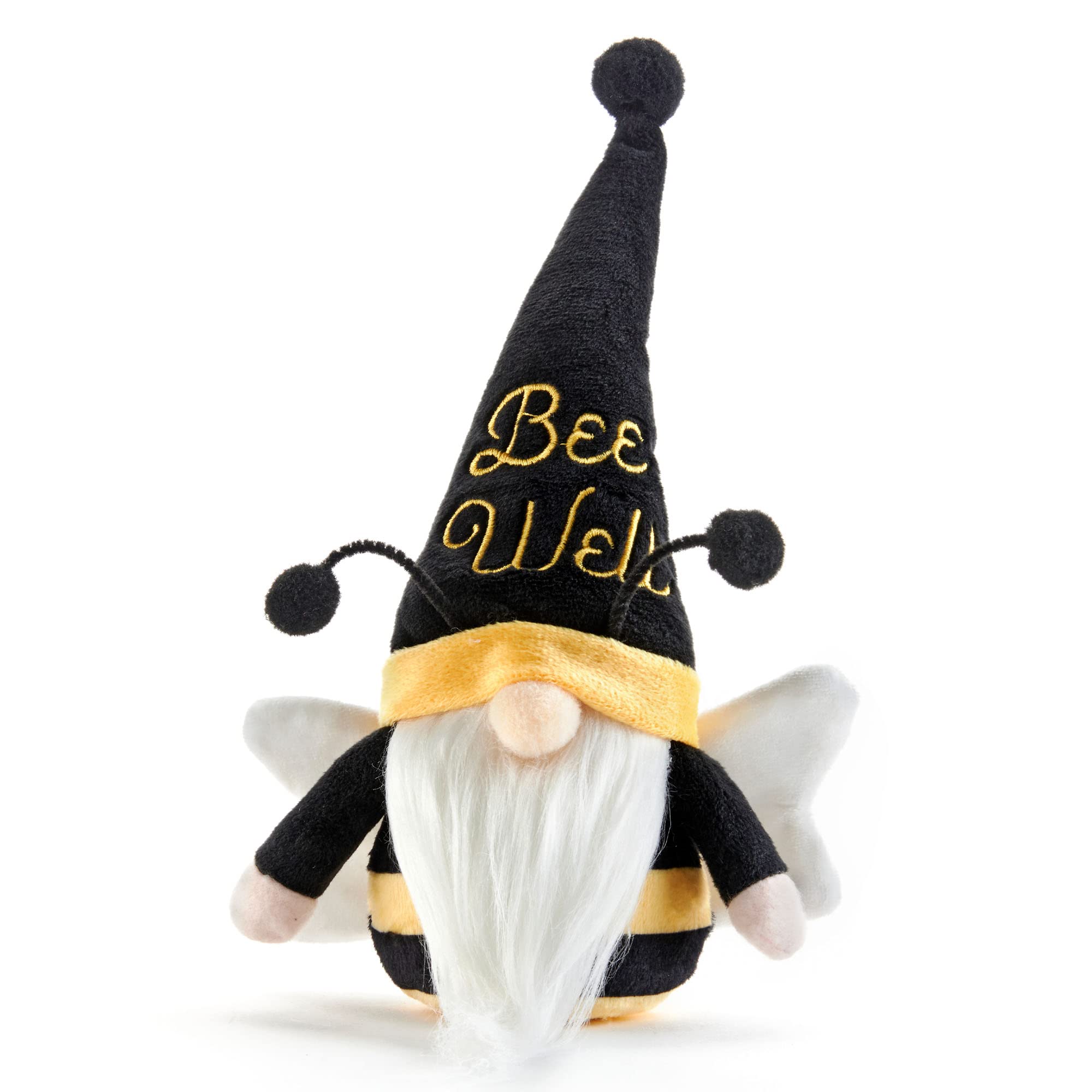 Hug Feel The Love - Bee Gnome - Gnome Gifts, Plush Gnome Home Decor, Swedish Gnome Ornament Tomte, Uplifting Bee, Gnome Wishes, Gnomie Gift Figurine, 9 Inch Plush Doll - Bee Well