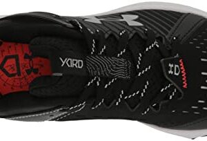 Under Armour Boy's Yard Turf Jr. Baseball Shoe, (001) Black/Black/White, 1 Little Kid