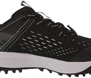 Under Armour Boy's Yard Turf Jr. Baseball Shoe, (001) Black/Black/White, 1 Little Kid