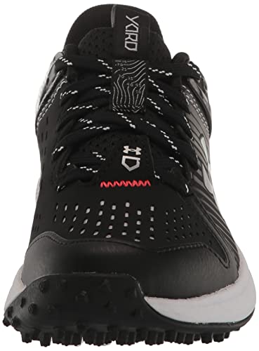 Under Armour Boy's Yard Turf Jr. Baseball Shoe, (001) Black/Black/White, 1 Little Kid