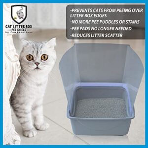 Cat Litter Box Pee Shields (3 Pack) - Litter Box Not Included