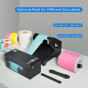 Jadens Label Holder for Rolls and Fan-fold Labels, Label Holder for Thermal Printer & Label Printer Shipping Supplies, Black (Label is Not Included)