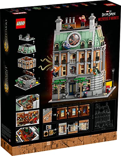 LEGO Marvel Sanctum Sanctorum 76218, 3-Story Modular Building Set, Avengers Movie Collectible, 9 Minifigures Including Doctor Strange, Wong, Spider-Man, Iron Man and The Scarlet Witch