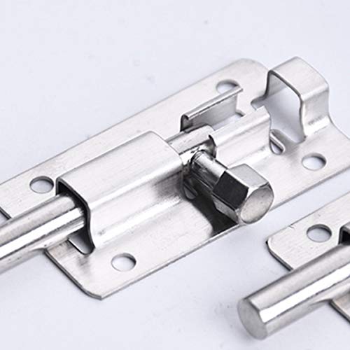 2 Pcs Door Lock Bolt Barrel Sliding Latch Lock with Screws for Bathroom Toilet Shed Door Furniture Pet Gate, 3 Inch