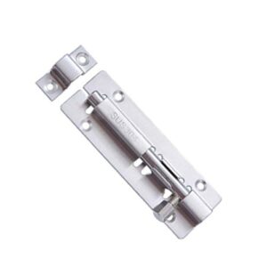 2 Pcs Door Lock Bolt Barrel Sliding Latch Lock with Screws for Bathroom Toilet Shed Door Furniture Pet Gate, 3 Inch