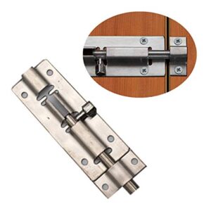 2 Pcs Door Lock Bolt Barrel Sliding Latch Lock with Screws for Bathroom Toilet Shed Door Furniture Pet Gate, 3 Inch