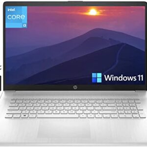 HP 2022 Pavilion 17.3" HD+ Laptop Computer, 11th Gen Intel Dual Core i3-1115G4 (Upto 4.1GHz, Beats i5-1030G7), 8GB RAM, 256GB NVMe SSD,UHD Graphics, Bluetooth, HDMI,Webcam, Windows 11 S+MarxsolCables