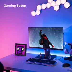 Divoom LED Light Display Panel Suit for RGB Light Bars,with Smart App Control Cool Animation Desk Setup for PC, TV, Gaming Room Decor