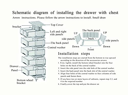 Plastic Drawers Dresser, 19.7x13.8x40.1" Furniture Storage Tower Unit with Wheel Furniture Storage Tower Unit Closet Drawers Tall Dresser Organizer, for Clothes,Playroom,Bedroom - 6 Drawer (Blue)