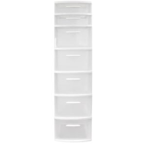 MQ Eclypse 7-Drawer Plastic Storage Unit in White