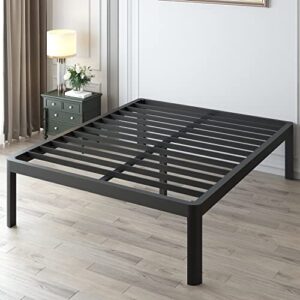 Yitong Angel King Bed Frame with Round Corner Edge Legs, 18 Inch Tall 3500 lbs Metal Platform Bed Frame King Size, No Box Spring Needed/Noise Free/Heavy Duty Steel Slat Support/Non-Slip