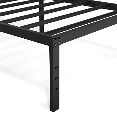 Maenizi Twin Bed Frames No Box Spring Needed, 16 Inch Heavy Duty Metal Bed Frame Twin Support Up to 2500 lbs, Easy Assembly, Noise Free, Black