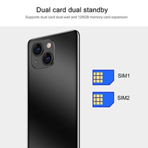 Zunate I13 PRO Unlocked Smartphone, 128G Dual Cards Dual Standby 3G Mobile Phone, QHD Screen Cell Phone for Android 6.0, Spare Handset