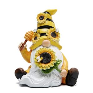 hodao bumble bee spring gnome decorations honey bee gnomes ornaments world bee day decorations gifts fall thanksgiving gnomes figurines honey bee for garden decor bee birthday party decorations