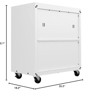 Manhattan Comfort Fortress Storage Units, White