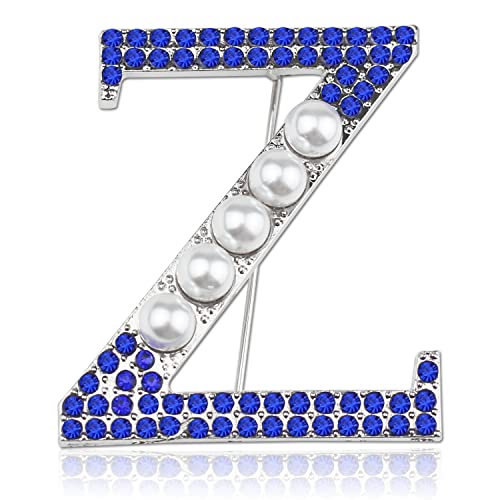 Greek ZPB Sorority Brooch Pin for Women Sorority Paraphernalia Jewelry Gift for Finer Women Jewelry 1920 Sisterhood Gift (Z Brooch)