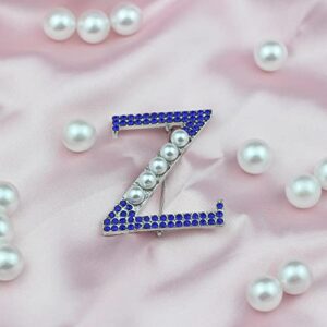 Greek ZPB Sorority Brooch Pin for Women Sorority Paraphernalia Jewelry Gift for Finer Women Jewelry 1920 Sisterhood Gift (Z Brooch)