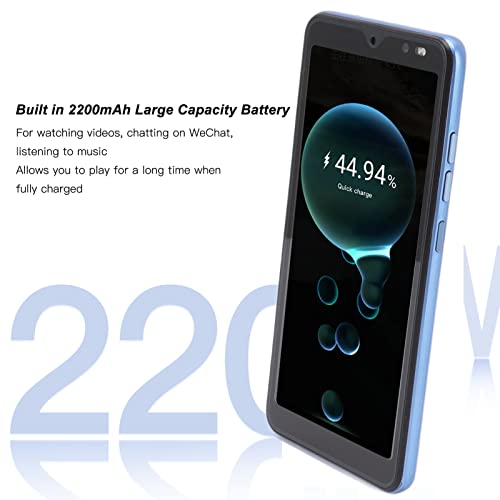 Zyyini Unlocked Cell Phone, 5.45 Inch 2GB RAM 32GB ROM, Android Smartphone Support Face Recognition Dual SIM Dual Standby Mobile Phone for Rino8 Pro(Blue)