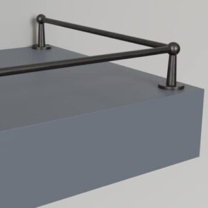 Gallery Rail - 6mm x 36"L - Flat Black