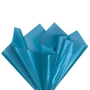 RUSPEPA Gift Wrapping Tissue Paper - Metallic Silver Blue Tissue Paper for Gift Wrap, Art Crafts, DIY, Pack Bags, Birthday, Wedding and More - 19.5 x 27.5 inches - 25 Sheets