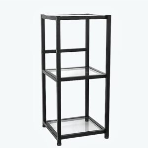 Cambria Studio 3B Mercer 3 Tier Tower Shelving Unit for Storage Black 13.11" L x 13.11" W x 29.53" H