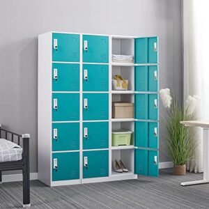 WIILAYOK Locker Storage Cabinet, Metal Lockers for Employees with Keys, 6-Tier Storage Locker for Office School Gym Corridor