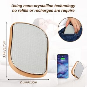 Crystal Hair Eraser Magic Nano Crystal Painless Hair Remover Stone (Gold)