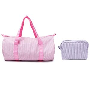 kids travel overnight bag seersucker carry on lightweight and seersucker cosmetic bag travel pouch