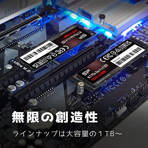 Silicon Power 1TB UD90 NVMe 4.0 Gen4 PCIe M.2 SSD R/W up to 5,000/4,800 MB/s (SP01KGBP44UD9005)