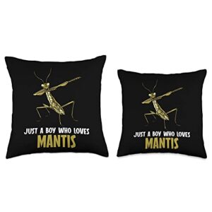 Mantis Insects Praying Mantis By Hibl Insects Praying Mantis Throw Pillow, 16x16, Multicolor