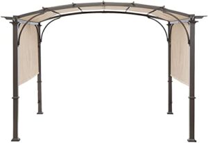 universal doubleton steel pergola replacement cover for pergola structures l-pg080pst, 85''x 208'' (beige)