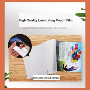 YUENTOEN Thermal Laminating Pouches, 100 Pack Letter Lamination Sheets, Size 8.66 x 12.13 Inch,3-Mil Thick, A4 Laminated Film Paper for Laminated Photo/Files/Card/Picture, Clear