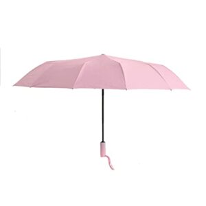 LGGETRICH Windproof Umbrella UPF 50+ UV Sun Travel Umbrella Auto Open Close Compact Folding Umbrella Blocking UV 99.99%，Pink