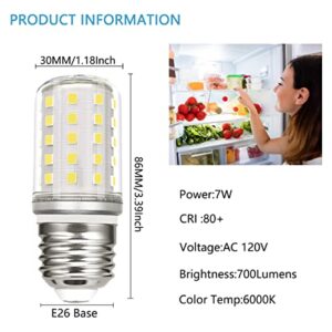 5304511738 LED Light Bulb Refrigerator for Frigidaire Electrolux Refrigerator PS12364857 AP6278388 Wattage:7W White