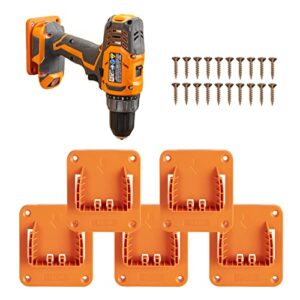 tool holder mount for ridgid aeg 18v drill tool hanger power tool storage -5 pack