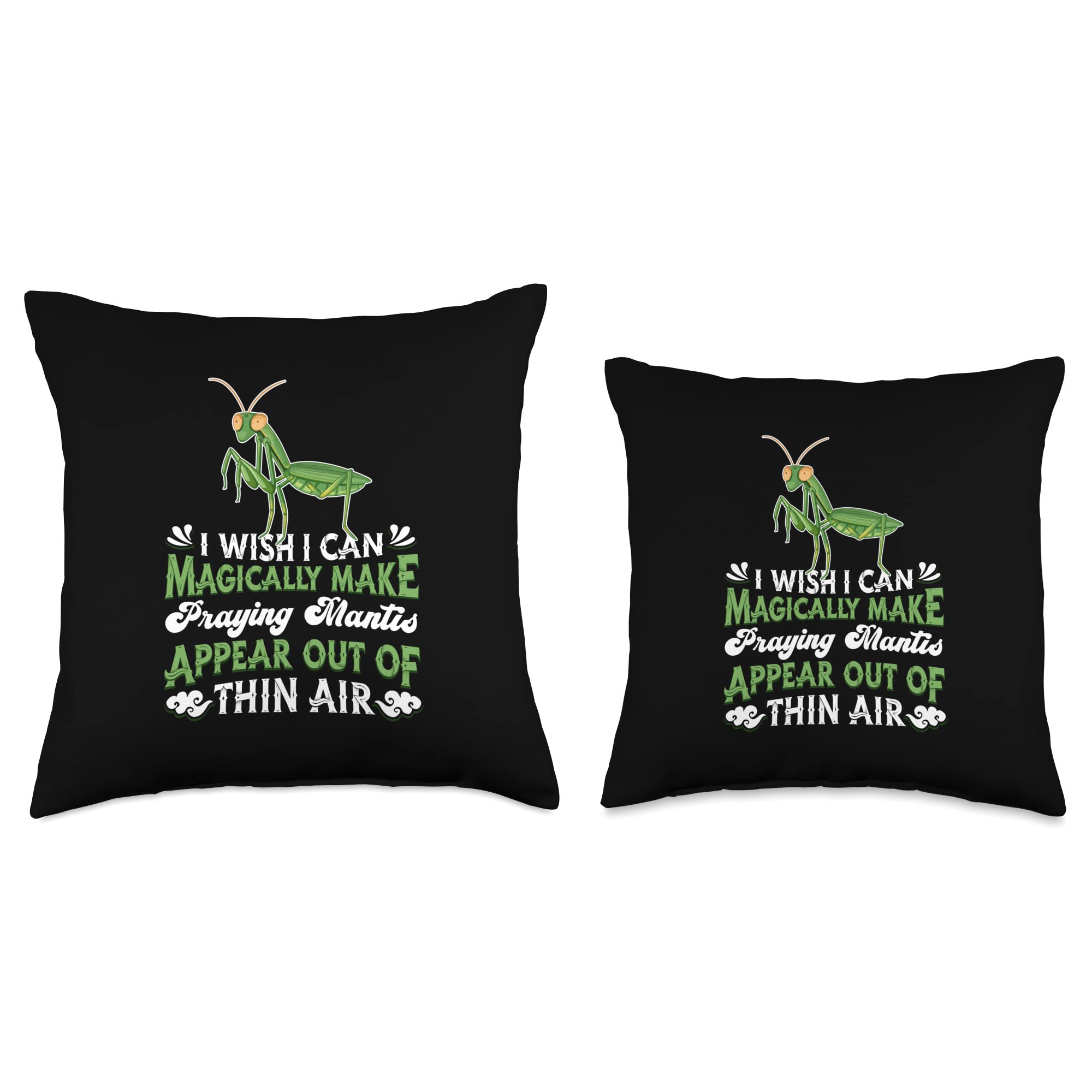 Praying Mantis Gifts & Accessories Insect Entomology-Magical Pray Mantis Throw Pillow, 16x16, Multicolor