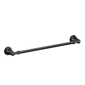 moen y2624bl banbury matte black towel bar matte black