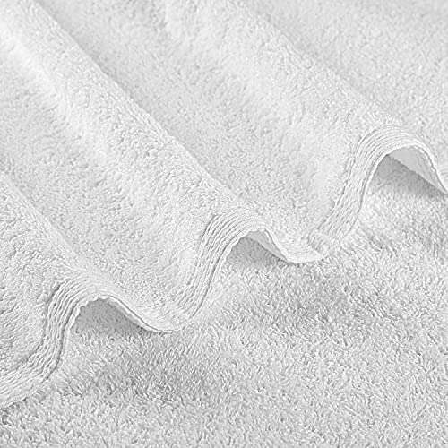 LANE LINEN 6 Pc Hand Towels for Bathroom Set, 100% Cotton Super Absorbent Bathroom Hand Towel Set, Ultra Soft Premium Hotel Quality - White