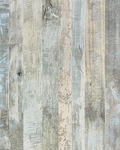 Wood Contact Paper Wood Shiplap Wallpaper Peel and Stick Wood Wallpaper Wood Grain Contact Paper for Cabinets Self-Adhesive Removable Wallpaper Wood Plank Wallpaper Rustic Wood Panel 15.7“ × 78.7“