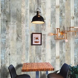 Wood Contact Paper Wood Shiplap Wallpaper Peel and Stick Wood Wallpaper Wood Grain Contact Paper for Cabinets Self-Adhesive Removable Wallpaper Wood Plank Wallpaper Rustic Wood Panel 15.7“ × 78.7“